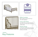 Quinn Whimsical Metal Toddler Bed - Gold