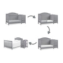 DaVinci Charlie 4-in-1 Convertible Crib & Changer - Gray