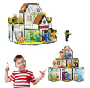 65PCS Magnetic Tile Building Set - Family Theme