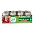 8oz Regular Mouth Glass Mason Jars - 12 Pack
