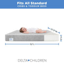 Dual Sided Baby Crib Mattress - Firm Plant-Based Foam