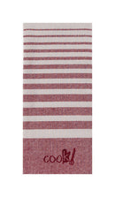 Kay Dee Cooks Kitchen Marsala Cotton Embroidered Tea Towel 1 pk, Pack of 6