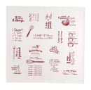 Kay Dee Cooks Kitchen Marsala Cotton Conversions & Equivalents Krinkle Flour Sack Towel 1 pk, Pack of 6