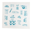Kay Dee Cooks Kitchen Teal Cotton Conversions & Equivalents Krinkle Flour Sack Towel 1 pk, Pack of 6