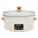 6 QT Slow Cooker, Locking Lid, Digital, Linen Speckle
