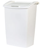 Rubbermaid 11.25 gal White Plastic Swing Out Wastebasket, Pack of 6
