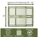 Recycled Plastic Baby Gate - Sea Grass Green