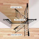 Baby Gate for Stairs Doorways, 29.1” to 33.8”, 30” Tall - Graphite