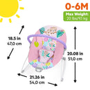 Vibrating Baby Bouncer - Wildflower Wonders