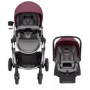 Pivot Modular Travel System with LiteMax Infant Car Seat with Anti-Rebound Bar - Dusty Rose