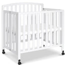 Dylan Folding Portable 3-in-1 Mini Crib and Twin Bed - White