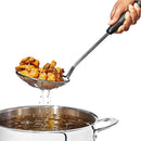 Stainless Steel Scoop and Strain Skimmer - Black