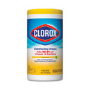 Clorox Disinfecting Wipes, Crisp Lemon, 75Wipes/1 Canister