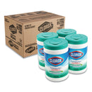 Clorox Disinfecting Wipes, White, 7 X 8, Fresh Scent, 105/Canister, 4 Canisters/Carton - CLO01728