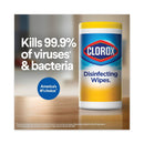 Clorox Disinfecting Wipes, 7 X 8, Fresh Scent/Citrus Blend, 75/Canister, 3/Pk - CLO30208PK