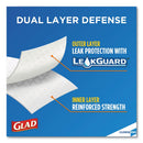 Glad Tall Kitchen Drawstring Trash Bags, 13 Gal, 0.72 Mil, 24" X 27.38", Gray, 100/Box - CLO78526