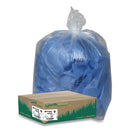 Earthsense Commercial Linear Low Density Clear Recycled Can Liners, 23 Gal, 1.25 Mil, 28.5" X 43", Clear, 150/Carton - WBIRNW4310C