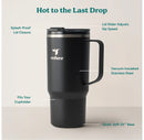 Vacuum Insulated Stainless Steel Travel Mug - Black
