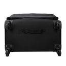 Softside Checked Spinner 5pc Luggage Set - Black
