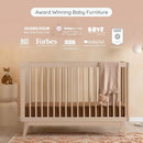 Soho 3 in 1 Convertible Wooden Crib to Toddler Bed