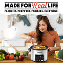 4.5 QT Programmable Slow Cooker - Stainless Steel