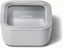 4.4 Cup Small Ceramic Coated Glass Food Storage Container - Gray