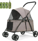 Dog Stroller for Medium/Small Pets - Coffee