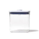 POP 1.2qt Plastic Slim Rectangle Airtight Food Storage Container White