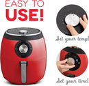 Deluxe Air Fryer 6 QT- Red