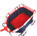 Lissi: Baby Doll Pull Cart in Navy & Red, Kids Ages 3+