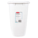 Rubbermaid Contours 3.5 gal White Plastic Vanity Wastebasket, Pack of 6