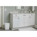 Rubbermaid Contours 3.5 gal White Plastic Vanity Wastebasket, Pack of 6