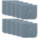 Large Muslin Burp Cloths - Pacific Blue, Pack of 10