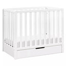 Colby 4-in-1 Convertible Mini Crib with Trundle - White