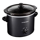 Hamilton Beach 3 qt Black Stoneware Slow Cooker, Pack of 2
