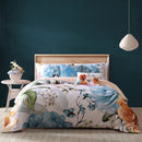 Bebejan Maia Blue 5 Piece Reversible Comforter Set - King