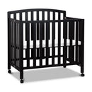 Dylan Folding Portable 3-in-1 Mini Crib and Twin Bed - Black