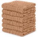 Baby Muslin Cotton Washcloths - Caramel, Pack of 6