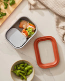 Mini Rectangular Food Storage Container - Navy Blue