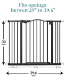 29-39.6”Baby Gate for Stairs & Doorways,30"