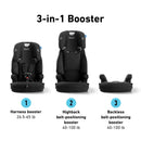 3-in-1 Harness Booster Car Seat - Cinder