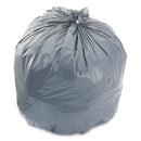 Boardwalk Low-Density Waste Can Liners, 33 Gal, 1.1 Mil, 33" X 39", Gray, 100/Carton - BWK3339SEH