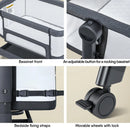 3 in 1 Infant and Toddler Cradle - Black and Grey