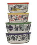 Pyrex 8-Piece Decorated Food Storage Set