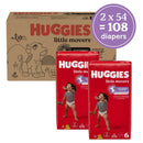 Little Movers Diapers - Size 6 - 108 Count