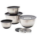 MIU France Stainless Steel Mixing Bowl Set with Graters - 8-Piece Set