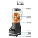 6-Speed Blender with 48 oz/1.5 L Pitcher - Black