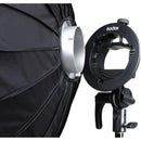 Godox S2 Speedlite Bracket with Softbox, Grid & Carrying Bag Kit (23.6 x 23.6")  SGGV6060