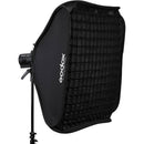 Godox S2 Speedlite Bracket with Softbox, Grid & Carrying Bag Kit (31.5 x 31.5")