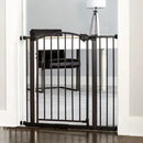 Extra Tall Arched Décor Walk Thru Baby Gate - Brown